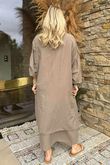 Made in Italy Purdy Pure Cotton Smock Dress Mocha
